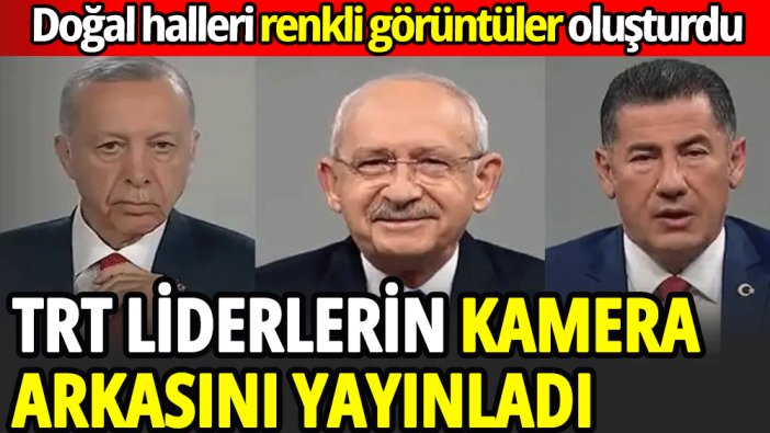 TRT liderlerin kamera arkasını yayınladı
