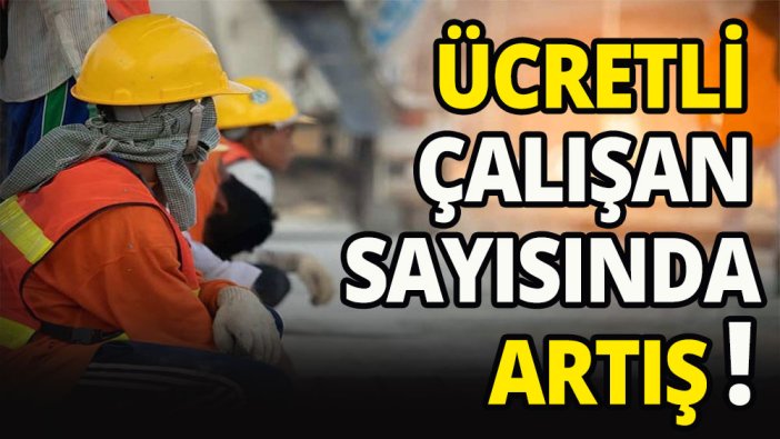 Ücretli çalışan sayısı arttı