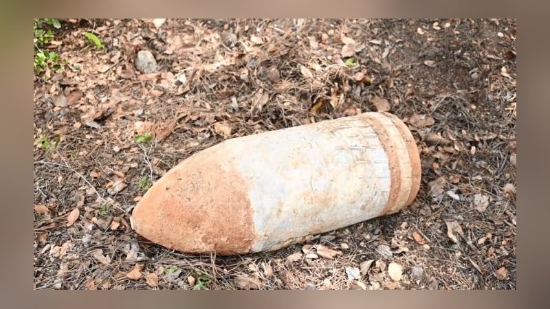 108 yıllık patlamamış top mermisi imha edildi