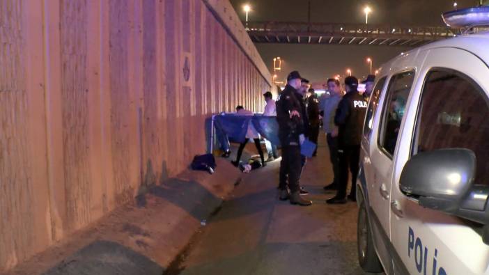 Emniyet şeridinde yürüyen yayaya otomobil çarptı