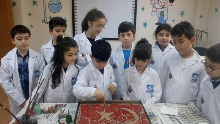 Mehmetçik’e ‘ebru’lu mesaj