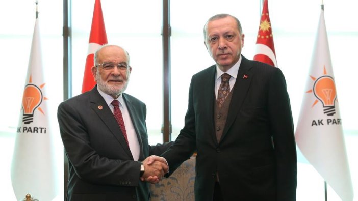 Erdoğan, Karamollaoğlu'nu kabul etti