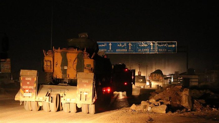 TSK konvoyu, yeni gözlem noktası için İdlib’e intikal etti