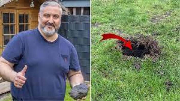 Evinin bahçesine düştü, milyoner oldu