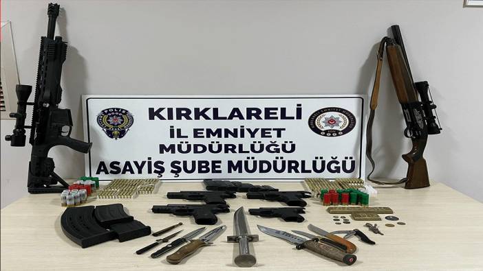 İş yerinden cephanelik çıktı