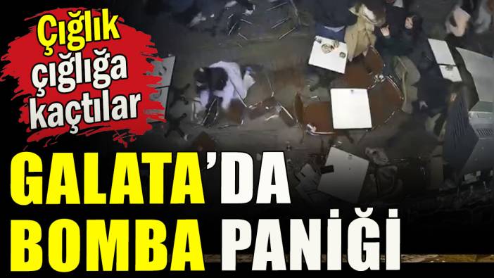 Galata'da bomba paniği