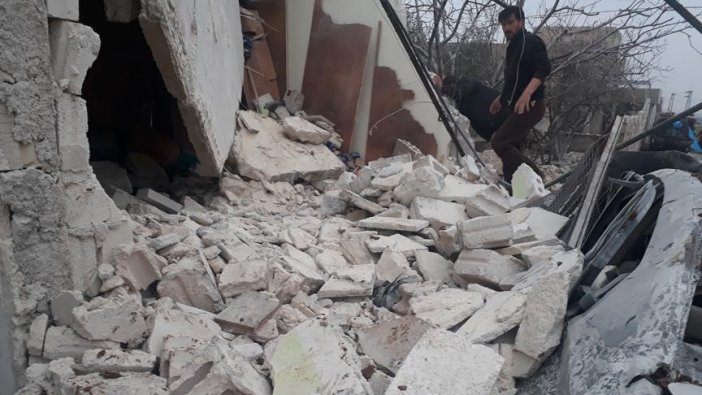 İdlib'e yönelik hava saldırıları: 1 ölü, 4 yaralı