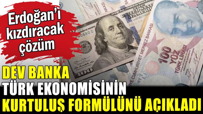 Dev banka Türk Ekonomisinin kurtuluş formülünü açıkladı
