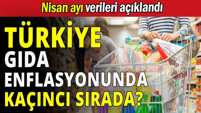 Türkiye  gıda enflasyonunda kaçıncı sırada?