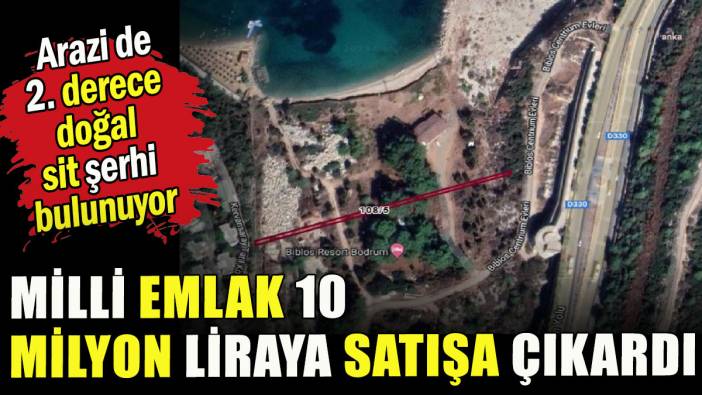 Milli emlak, SİT alanı içerisindeki araziyi satışa çıkardı