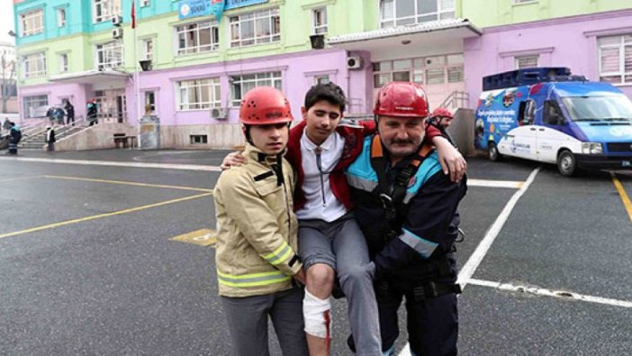 Deprem tatbikatı heyecanlandırdı