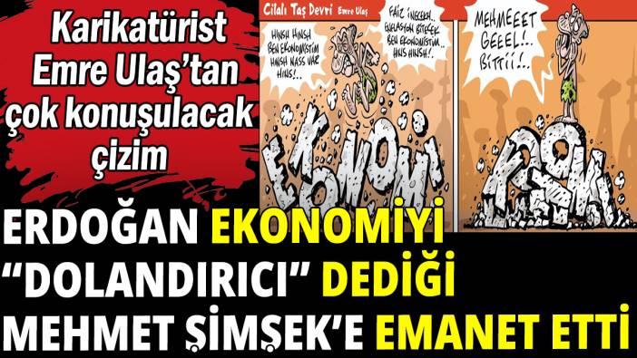 Karikatürist Emre Ulaş'tan çok konuşulacak Erdoğan çizimi