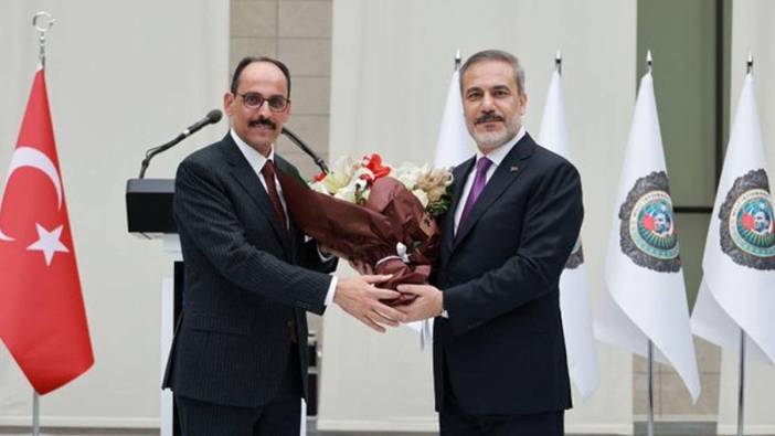 MİT Başkanlığı'nda devir teslim: İbrahim Kalın, Dışişleri Bakanı olan Hakan Fidan'dan görevi devraldı