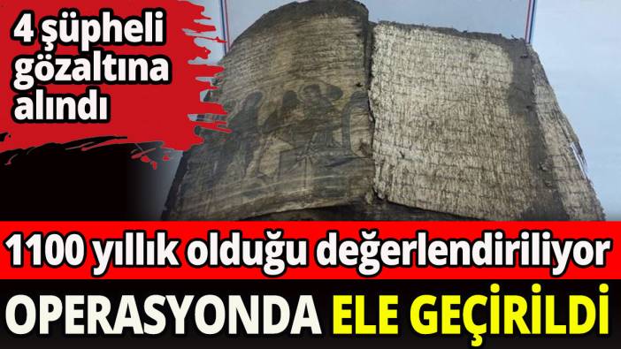 1100  yıllık İncil'i satmak isterken yakalandılar
