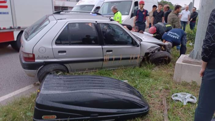 Samsun'da trafik kazası: 2 yaralı