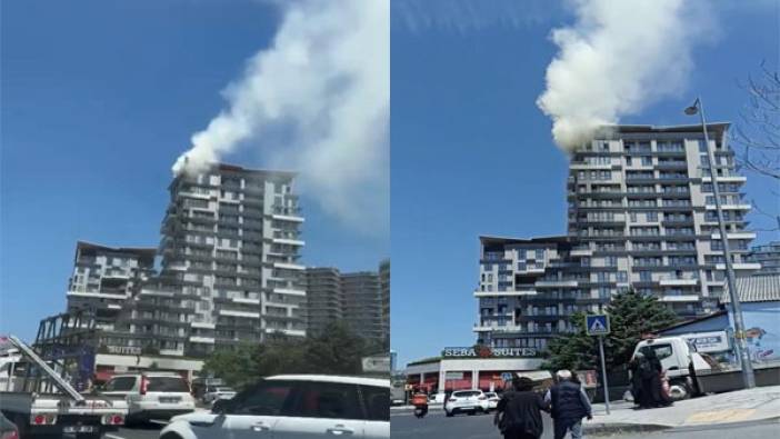 Kağıthane'de bir rezidansta yangın çıktı