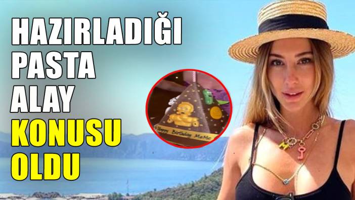 Şeyma Subaşı'nın hazırladığı pasta alay konusu oldu