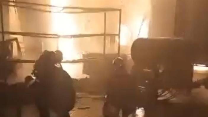Şanlıurfa'da tekstil fabrikasında yangın