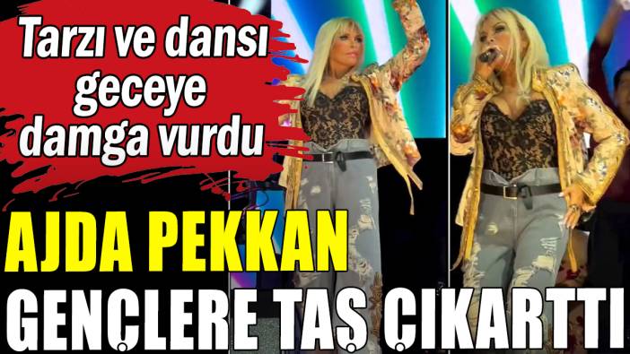Ajda Pekkan gençlere böyle meydan okudu: Geceye damga vurdu