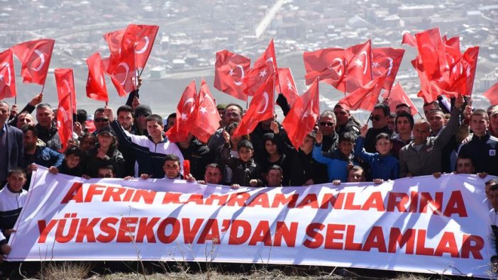 Zeytin Dalı Harekatı'na destek yürüyüşü