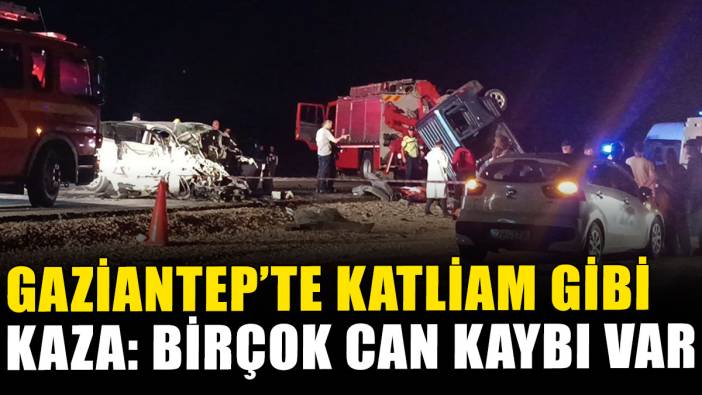 Gaziantep'te katliam gibi kaza: 6 kişi hayatını kaybetti