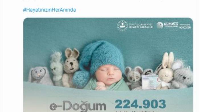 E kayıt bebekleri artıyor
