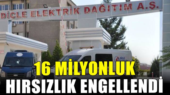 DEDAŞ 16 milyonluk hırsızlığı engelledi