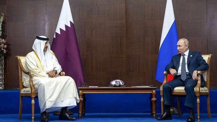 Putin, Katar Emiri Şeyh Temim ile görüştü