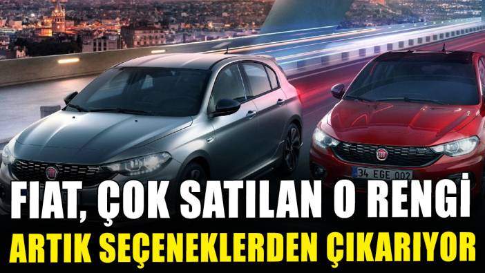 Fiat, çok satılan o rengi artık seçeneklerden çıkarıyor