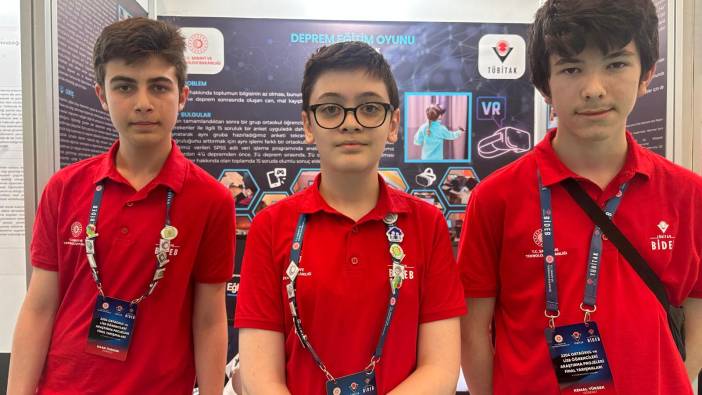 Liseli gençler 'Deprem Eğitim Oyunu' tasarladı ve ödül kazandı