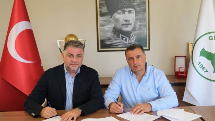 Giresunspor, Mustafa Kaplan ile resmi sözleşme imzaladı