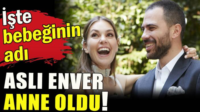 Aslı Enver anne oldu!