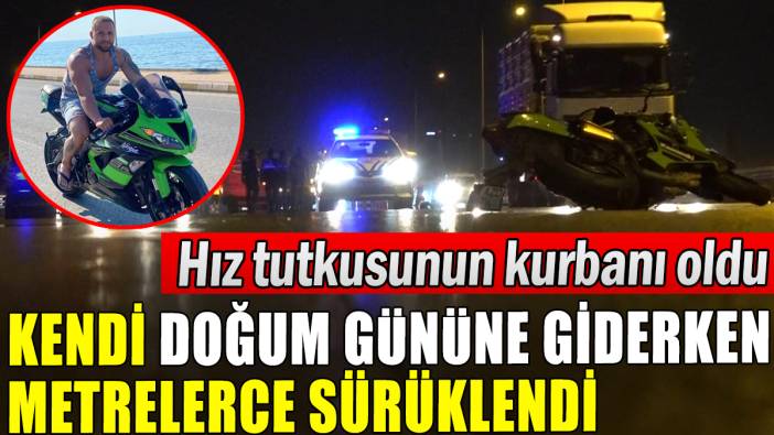 Kendi doğum gününe giderken aşırı hız sonu oldu