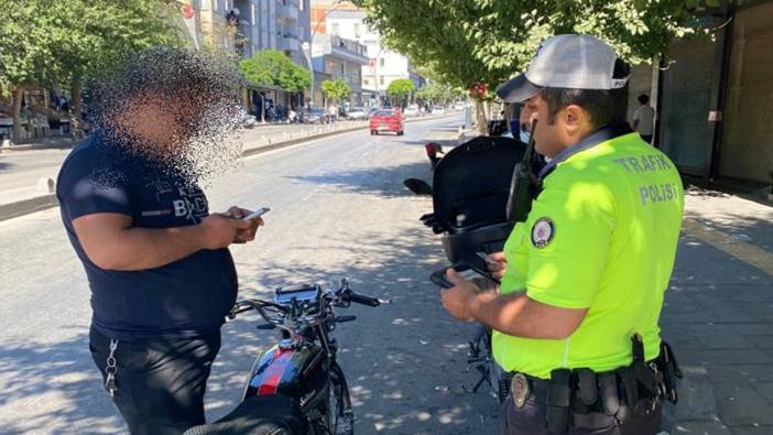 Motosiklet sürücülerine ceza yağdı