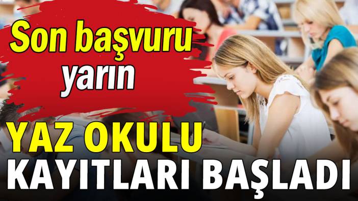 Yaz okulu kayıtları başladı