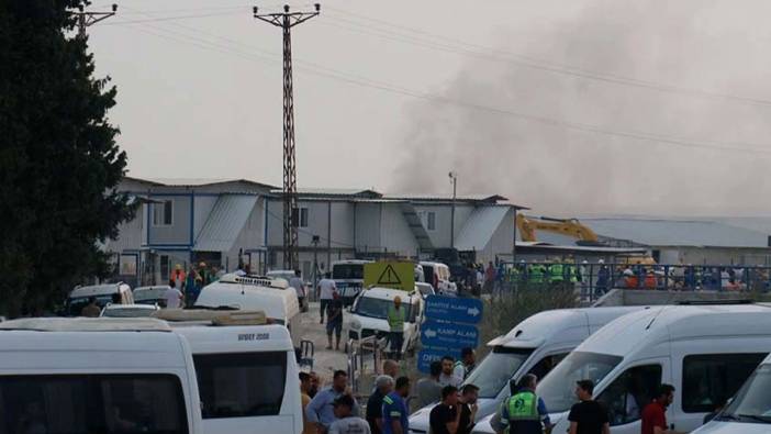 Adana'da fabrikada yangın: 2 işçi yaralandı