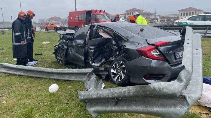 Anadolu Otoyolu'nda kaza: 1'i çocuk 3 yaralı