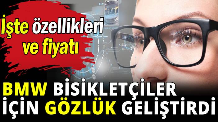 BMW bisikletçiler için gözlük geliştirdi