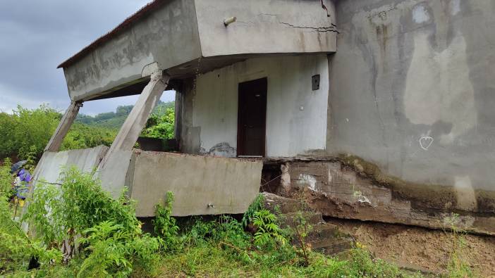 Samsun'da 3 ev tahliye edildi