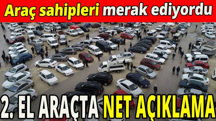 Ticaret Bakanı Bolat 2'nci el araç satış fiyatı aşağı doğru ivme kazandı