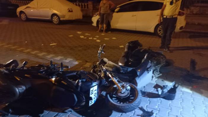 Balıkesir'de iki motosiklet birbirine girdi