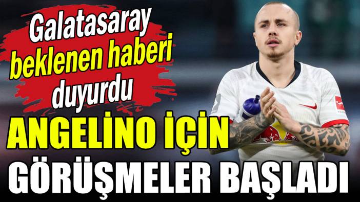 Galatasaray'dan beklenen açıklama: Angelino için görüşmeler başladı