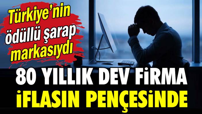 Türkiye'nin ödüllü şarap markasıydı: 80 yıllık dev firma iflasın pençesinde