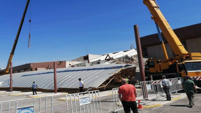 Otogarda vincin halatı koptu
