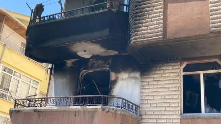 Ankara'da televizyon patladı, daire alev alev yandı