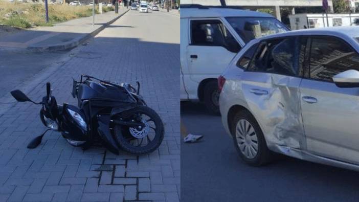 Adıyaman'da otomobil ile motosiklet çarpıştı