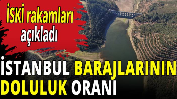 İstanbul barajlarının doluluk oranları! İSKİ rakamları paylaştı