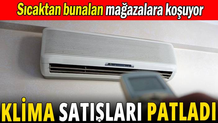 Klima satışları patladı: Yüzde 30 artış