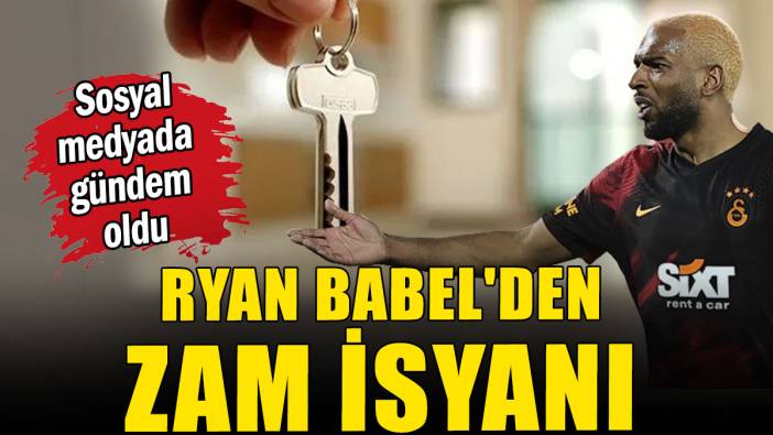 Ünlü futbolcu Ryan Babel'den zam isyanı