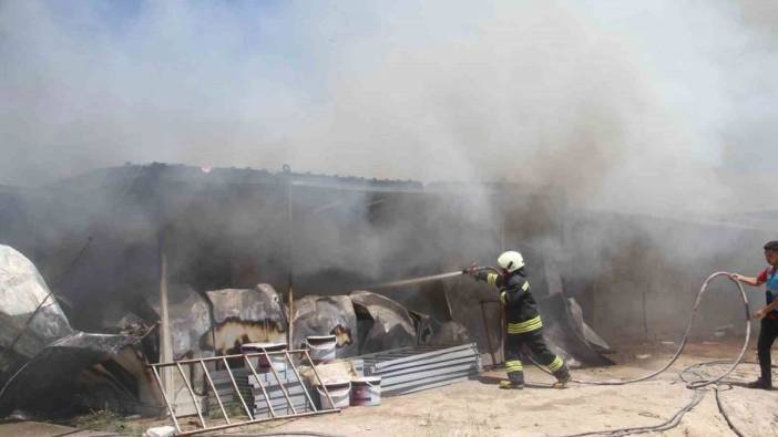 Konya'da işçilerin kaldığı konteynerde yangın çıktı